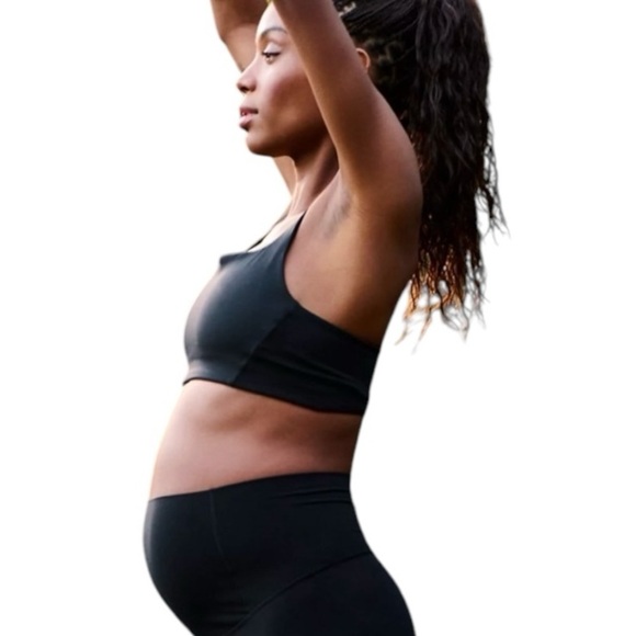 FP Movement x Hatch Never Better Square Neck Maternity Active Bra Black NEW - Picture 4 of 11